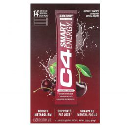 Cellucor, C4, Smart Energy, черная вишня, 14 пакетиков по 4,1 г (0,14 унции)