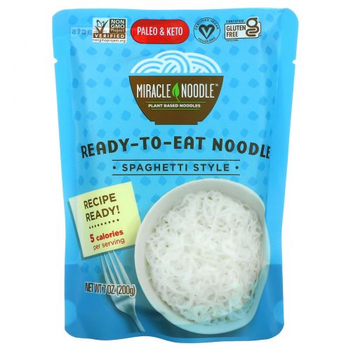 Miracle Noodle, Ready-to-Eat Noodle, Spaghetti Style, 7 oz (200 g)