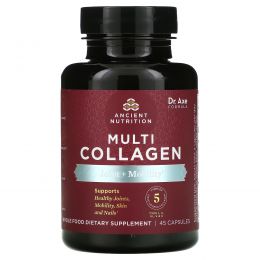 Dr. Axe / Ancient Nutrition, Multi Collagen, Joint + Mobility, 45 Capsules