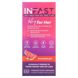 Real Ketones, InFast, для нее, арбуз, 10 пакетиков по 13,7 г (0,48 унции)