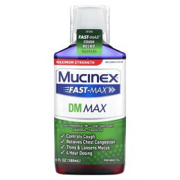 Mucinex, Fast-Max DMA Max, максимальная сила действия, для детей от 12 лет, 180 мл (6 жидк. унций)