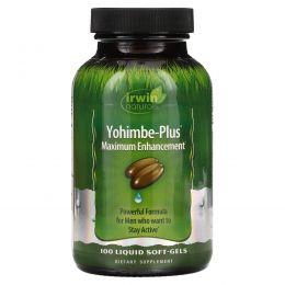 Irwin Naturals, Yohimbe-Plus, максимальное улучшение, 100 желатиновых капсул