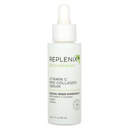 Replenix, Discoloration, сыворотка с коллагеном и витамином C, без отдушки, 30 мл (1 жидк. унция)