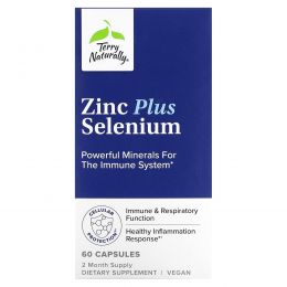 Terry Naturally, Zinc Plus Selenium, 60 Vegan Capsules