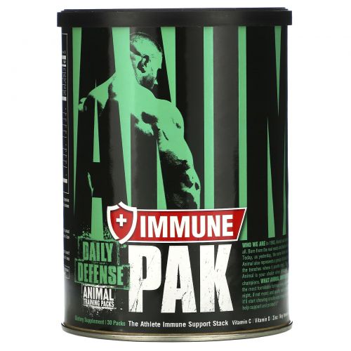 Animal, Immune Pak, комплекс для укрепления иммунитета, наборы для тренировок, 30 пакетиков
