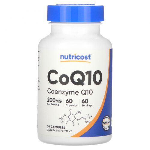 Nutricost, коэнзимQ10, 200 мг, 60 капсул