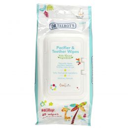 Dr. Talbot's, Pacifier & Teether Wipes, 0m +, Vanilla Milk Flavored, 48 Wipes