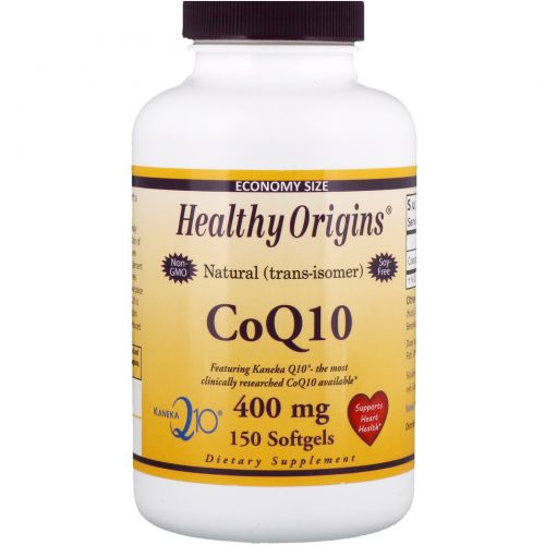 Healthy Origins, CoQ10 капсулы, (Kaneka Q10), 400 мг, 150 желатиновых капсул