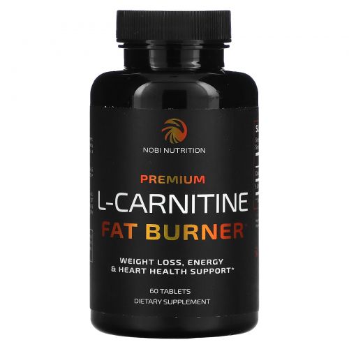 Nobi Nutrition, Premium L-Carnitine Fat Burner, 60 Tablets