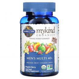 Garden of Life, Mykind Organics, Men's Multi 40+, Organic Berry, 120 Gummy Drops