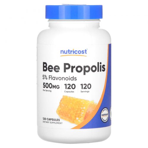 Nutricost, пчелиный прополис, 500 мг, 120 капсул
