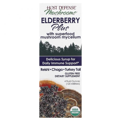 Fungi Perfecti, Elderberry Plus Syrup, 4 fl oz (120 ml)