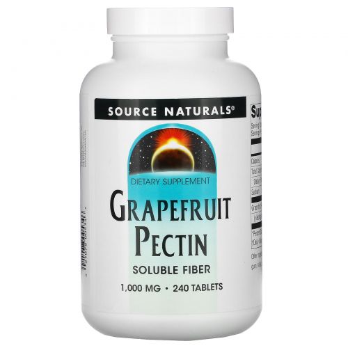 Source Naturals, Пектин грейпфрута, 240 таблеток