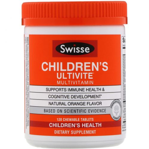 Swisse, Children's Ultivite Multivitamin, 120 Chewable Tablets