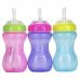 Nuby, No Spill FlexStraw Cups, 12+ M, Girl, 3 Pack, 10 oz (300 ml) Each