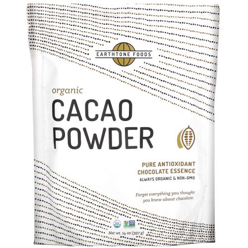 Earthtone Foods, Organic Cacao Powder, 14 oz (397 g)