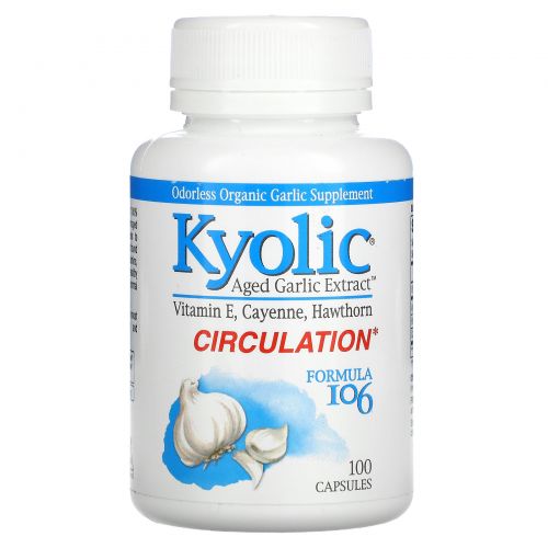 Kyolic, Aged Garlic Extract, Formula 106, 100 Capsules