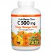 Natural Factors, Витамин C 500 мг, со вкусом кислого апельсина, 180 жевательных вафель