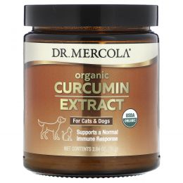 Dr. Mercola, органический экстракт куркумина, для кошек и собак, 75 г (2,64 унции)