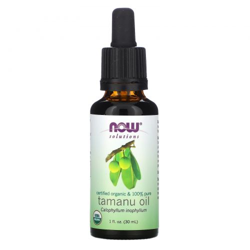 Now Foods, Certified Organic & 100% Pure, Tamanu Oil, 1 fl oz (30 ml)