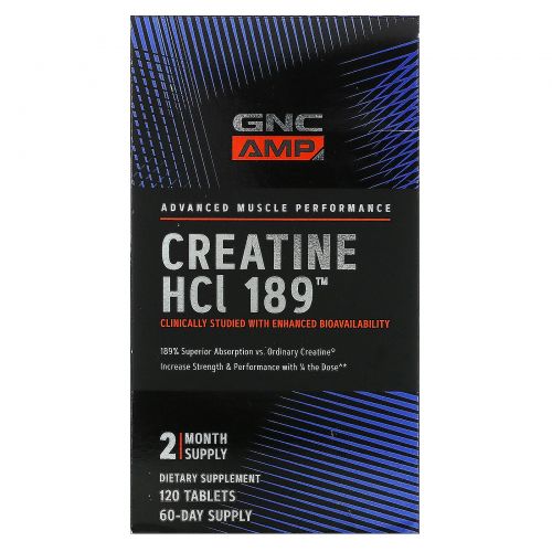 GNC, Creatine HCl 189, 120 Tablets