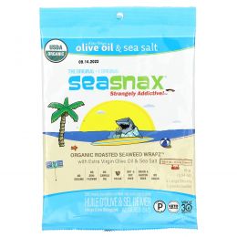 SeaSnax, "Classic" Olive, Roasted Seaweed Snack, 5 sheets - .54 oz (15 g)