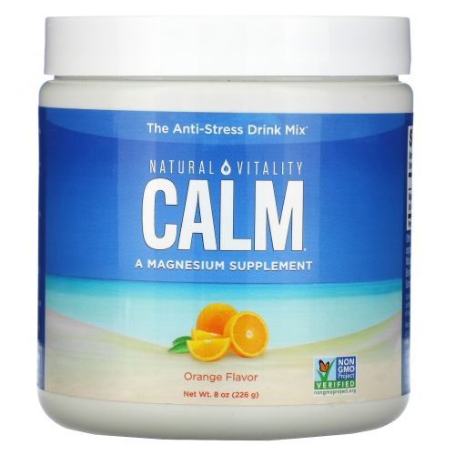 Natural Vitality, CALM, The Anti-Stress Drink, Orange, 8 oz (226 g)