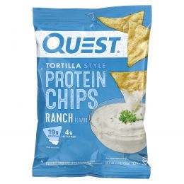 Quest Nutrition, Tortilla Style Protein Chips, Ranch, 12 Bags, 1.1 oz (32 g ) Each