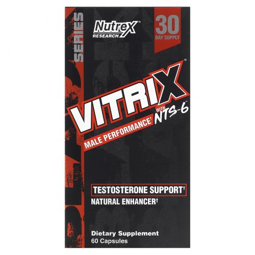Nutrex Research, Black Series, Vitrix с NTS-6, 60 капсул