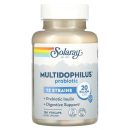 Solaray, Multidophilus 12, 20 Billion, 100 Coated Veggie Caps