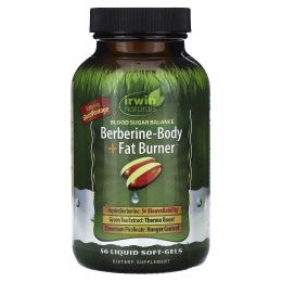 Irwin Naturals, Berberine-Body + сжигатель жира, 56 капсул с жидкостью