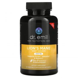 Dr. Emil Nutrition, Lion's Mane Smart Shrooms, 2100 мг, 90 растительных капсул