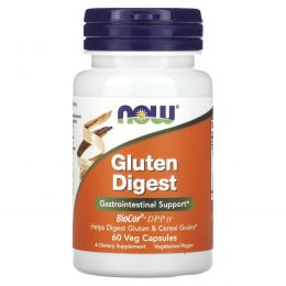 Now Foods, Gluten Digest, 60 вегетарианских капсул