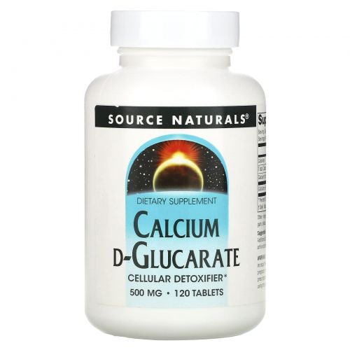 Source Naturals, Кальций с D глюкаратом, 500 мг, 120 таблеток