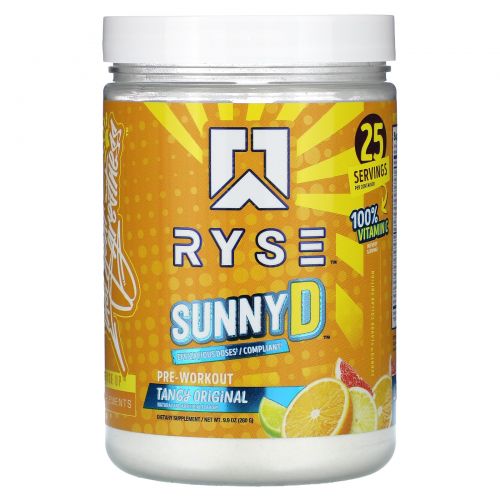 Ryse Supps, Pre-Workout, Sunny D, оригинальный вкус, 280 г (9,9 унции)