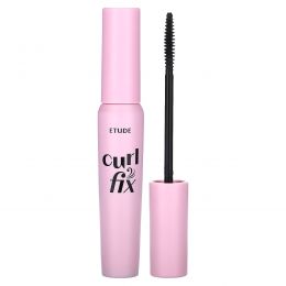 Etude, Тушь для ресниц Curl Fix, 01 черная`` 8 г