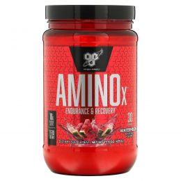 BSN, Амино X, шипучий состав с BCAA, со вкусом арбуза, 15.3 унций (435 г)