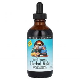 Source Naturals, Wellness Herbal Kids, 118,28 мл (4 жидк. унции)