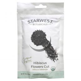 Starwest Botanicals, Органические срезанные цветы гибискуса, 49,9 г (1,76 унции)