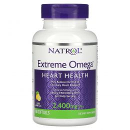 Natrol, Extreme Omega, 2,400 мг, 60 гелевых капсул
