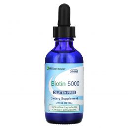 Nutra BioGenesis, Biotin 5000, 59 мл (2 жидк. унции)