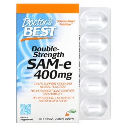 Doctor's Best, Double-Strength SAM-e, 400 mg , 30 Enteric Coated Tablets