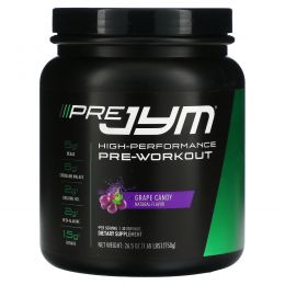 JYM Supplement Science, Pre JYM, High Performance Pre-Workout, Grape Candy, 1.65 lbs (750 g)