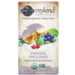 Garden of Life, MyKind Organics, Prenatal Once Daily, 30 Vegan Tablets