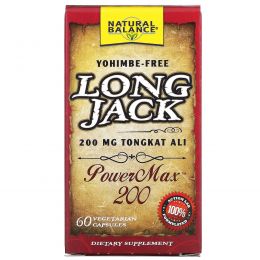 Natural Balance, Long Jack, PowerMax 200, 60 вегетерианских капсул