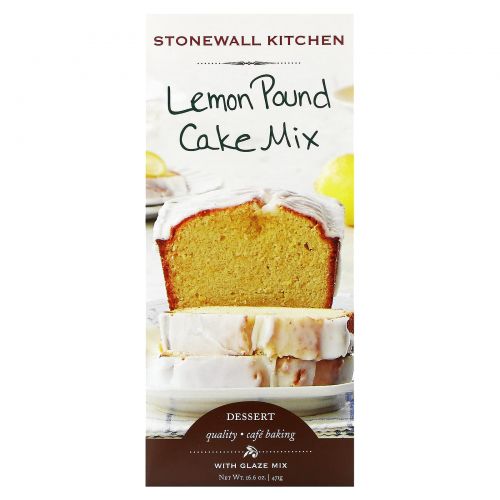 Stonewall Kitchen, смесь для приготовления лимонного кекса и глазури, 471 г (16,6 унции)