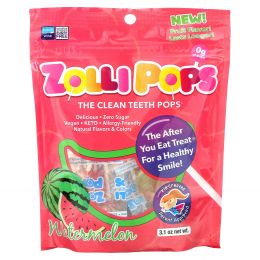 Zollipops, The Clean Teeth Pops, Watermelon, 3.1 oz