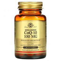 Solgar, Megasorb CoQ-10, 100mg, 90 Softgels