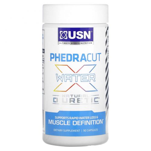 USN, Phedracut Water X, 90 капсул