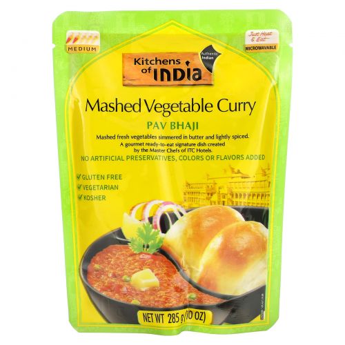 Kitchens of India, Карри овощное пюре 10 унции (285 г)